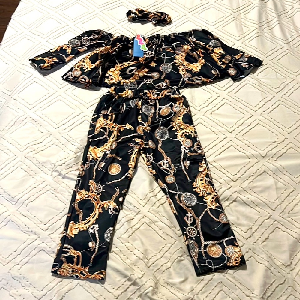 Toddler Girls Outfit and Headband Set